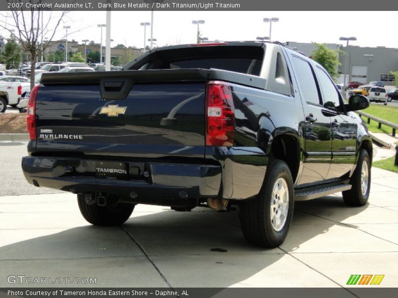 Dark Blue Metallic / Dark Titanium/Light Titanium 2007 Chevrolet Avalanche LT