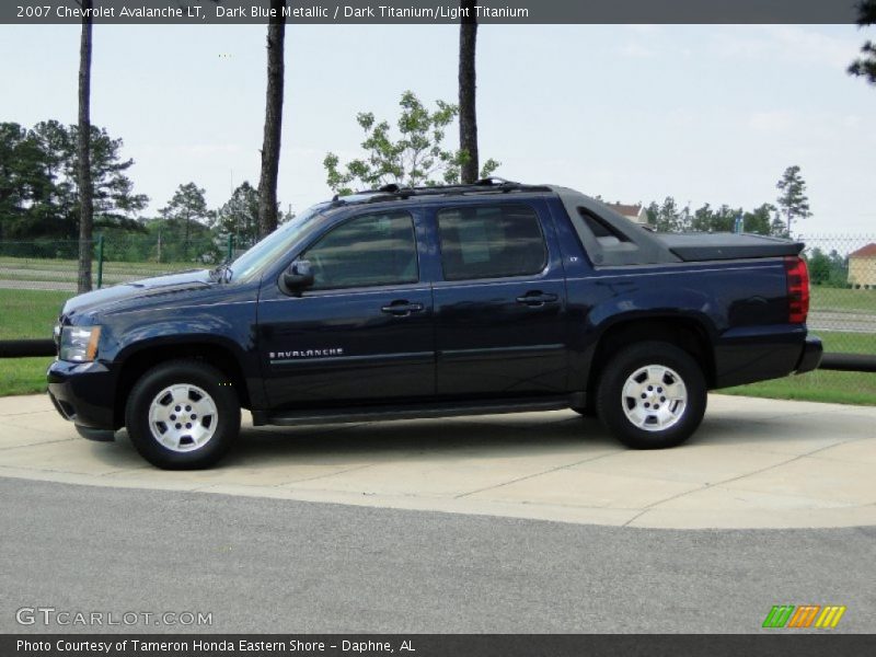 Dark Blue Metallic / Dark Titanium/Light Titanium 2007 Chevrolet Avalanche LT
