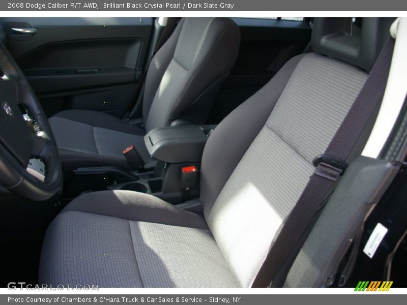 Brilliant Black Crystal Pearl / Dark Slate Gray 2008 Dodge Caliber R/T AWD