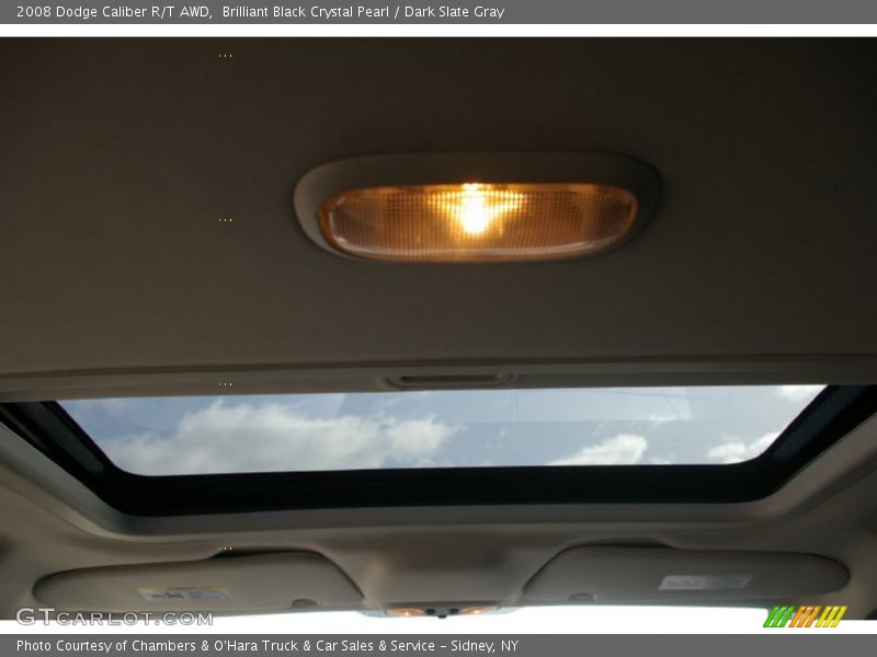 Brilliant Black Crystal Pearl / Dark Slate Gray 2008 Dodge Caliber R/T AWD