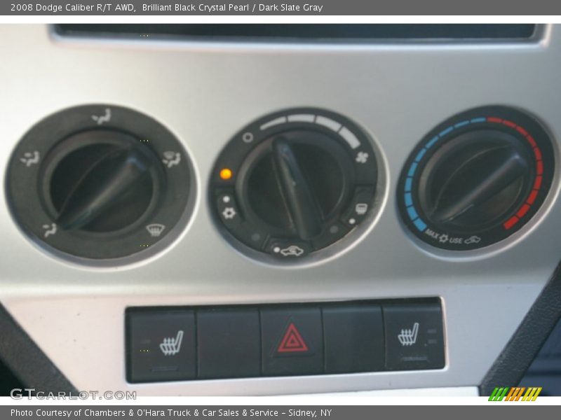 Brilliant Black Crystal Pearl / Dark Slate Gray 2008 Dodge Caliber R/T AWD