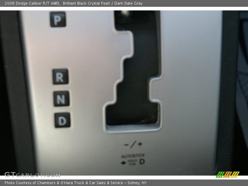 Brilliant Black Crystal Pearl / Dark Slate Gray 2008 Dodge Caliber R/T AWD