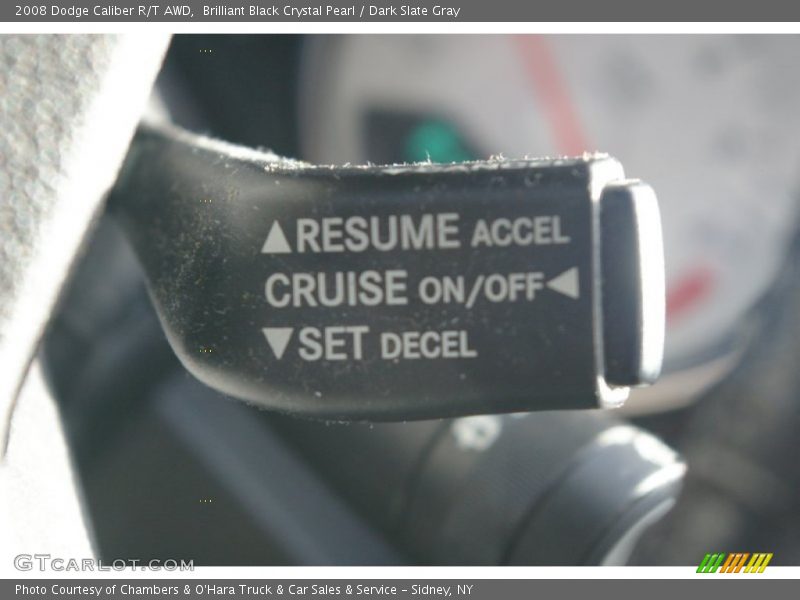Brilliant Black Crystal Pearl / Dark Slate Gray 2008 Dodge Caliber R/T AWD