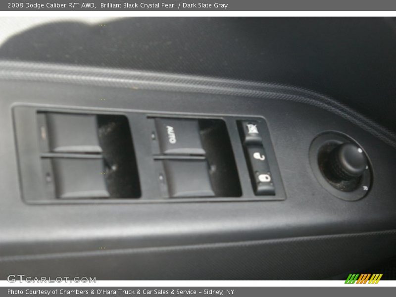 Brilliant Black Crystal Pearl / Dark Slate Gray 2008 Dodge Caliber R/T AWD