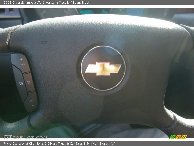 Silverstone Metallic / Ebony Black 2008 Chevrolet Impala LT