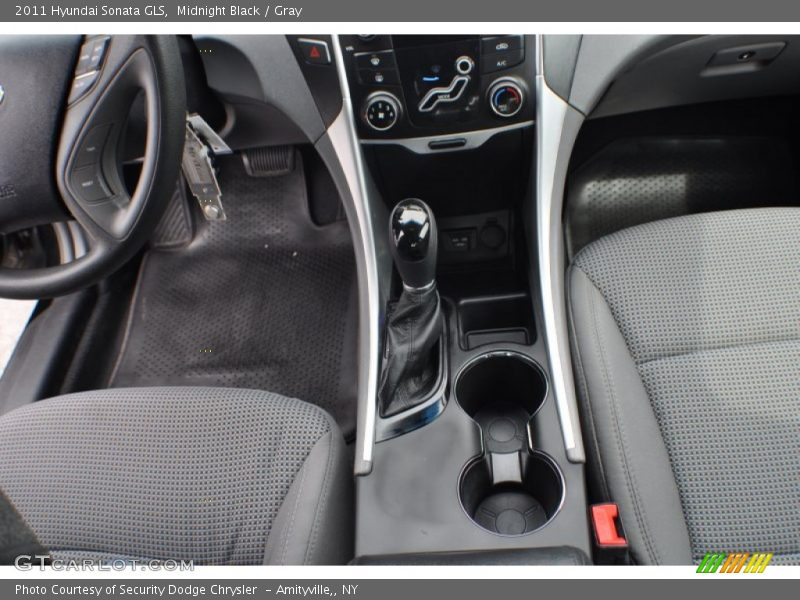 Midnight Black / Gray 2011 Hyundai Sonata GLS