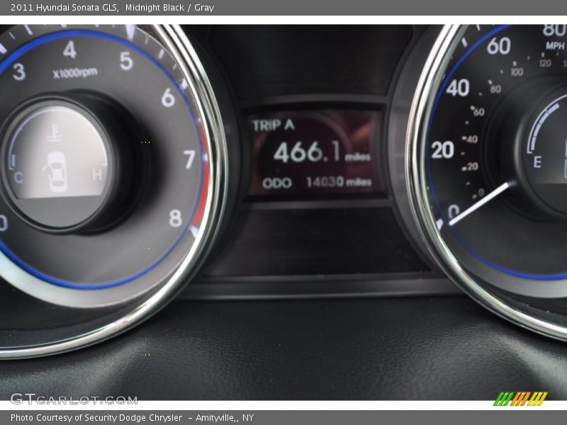 Midnight Black / Gray 2011 Hyundai Sonata GLS