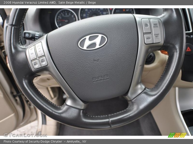 Satin Beige Metallic / Beige 2008 Hyundai Veracruz Limited AWD
