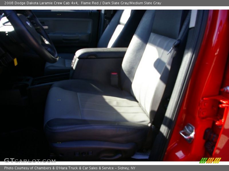 Flame Red / Dark Slate Gray/Medium Slate Gray 2008 Dodge Dakota Laramie Crew Cab 4x4
