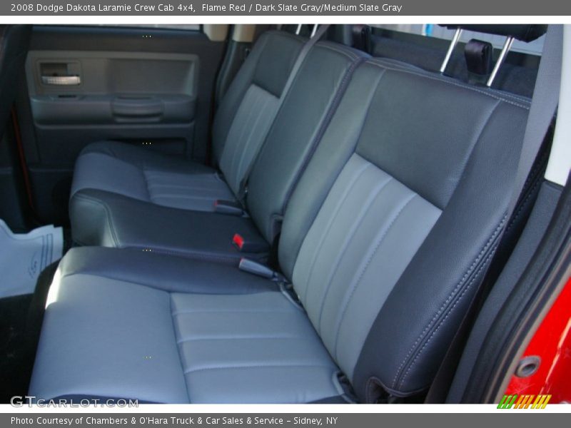 Flame Red / Dark Slate Gray/Medium Slate Gray 2008 Dodge Dakota Laramie Crew Cab 4x4