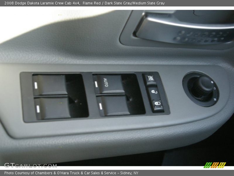 Flame Red / Dark Slate Gray/Medium Slate Gray 2008 Dodge Dakota Laramie Crew Cab 4x4