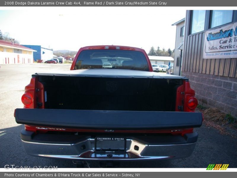 Flame Red / Dark Slate Gray/Medium Slate Gray 2008 Dodge Dakota Laramie Crew Cab 4x4