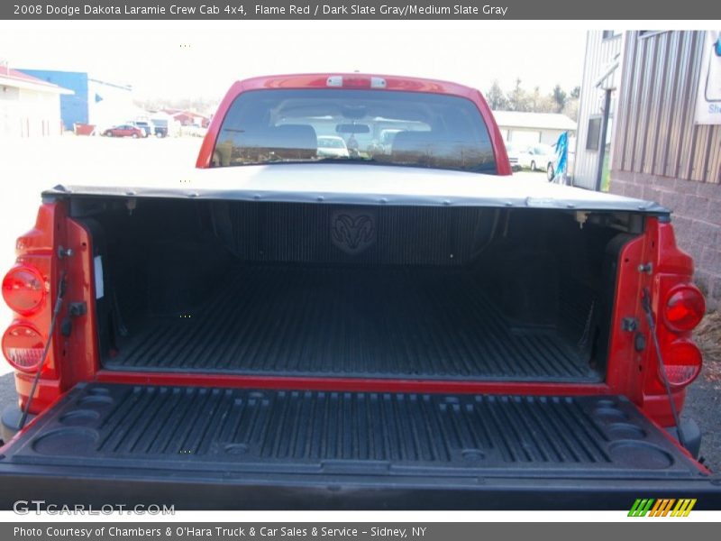 Flame Red / Dark Slate Gray/Medium Slate Gray 2008 Dodge Dakota Laramie Crew Cab 4x4