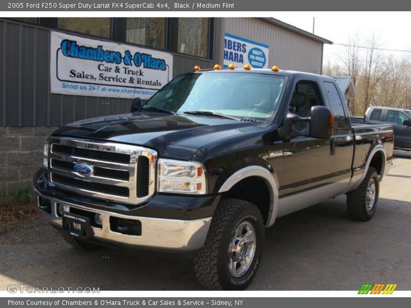 Black / Medium Flint 2005 Ford F250 Super Duty Lariat FX4 SuperCab 4x4