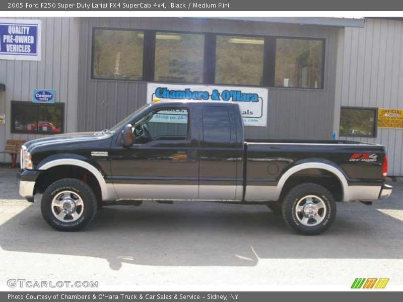 Black / Medium Flint 2005 Ford F250 Super Duty Lariat FX4 SuperCab 4x4