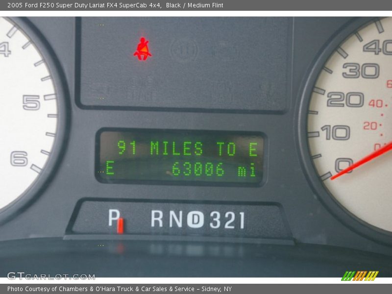 Black / Medium Flint 2005 Ford F250 Super Duty Lariat FX4 SuperCab 4x4