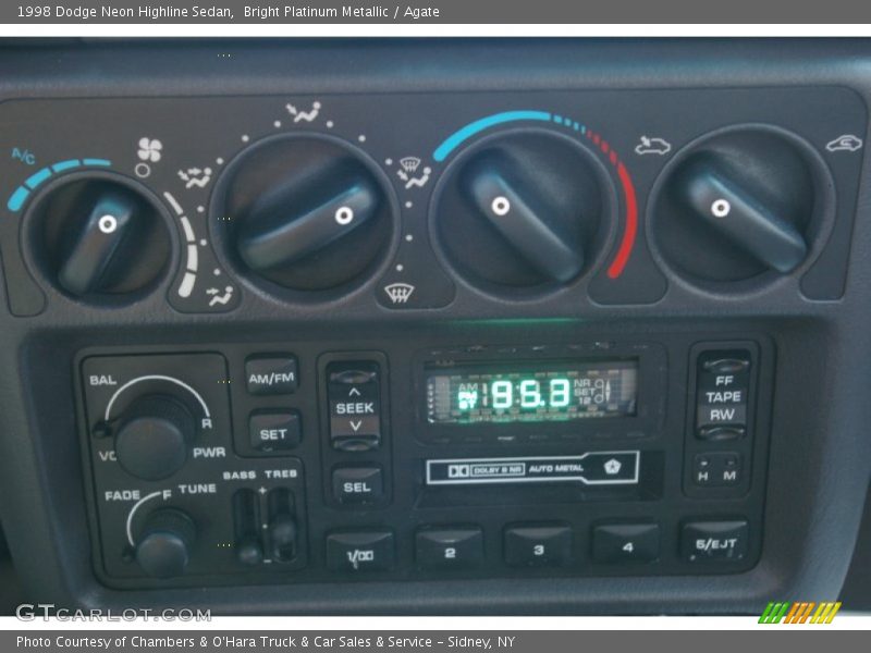 Bright Platinum Metallic / Agate 1998 Dodge Neon Highline Sedan
