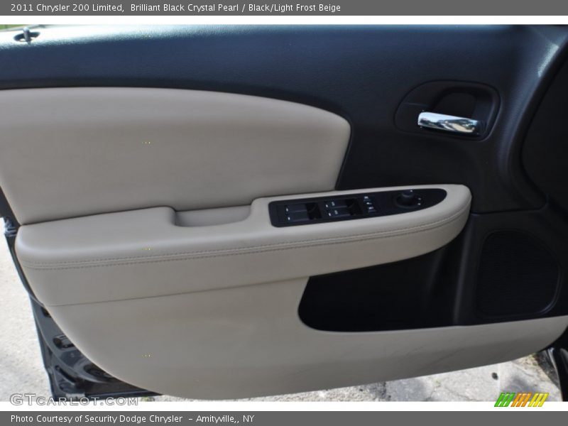 Brilliant Black Crystal Pearl / Black/Light Frost Beige 2011 Chrysler 200 Limited