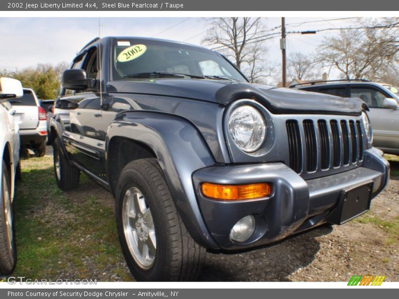 Steel Blue Pearlcoat / Taupe 2002 Jeep Liberty Limited 4x4