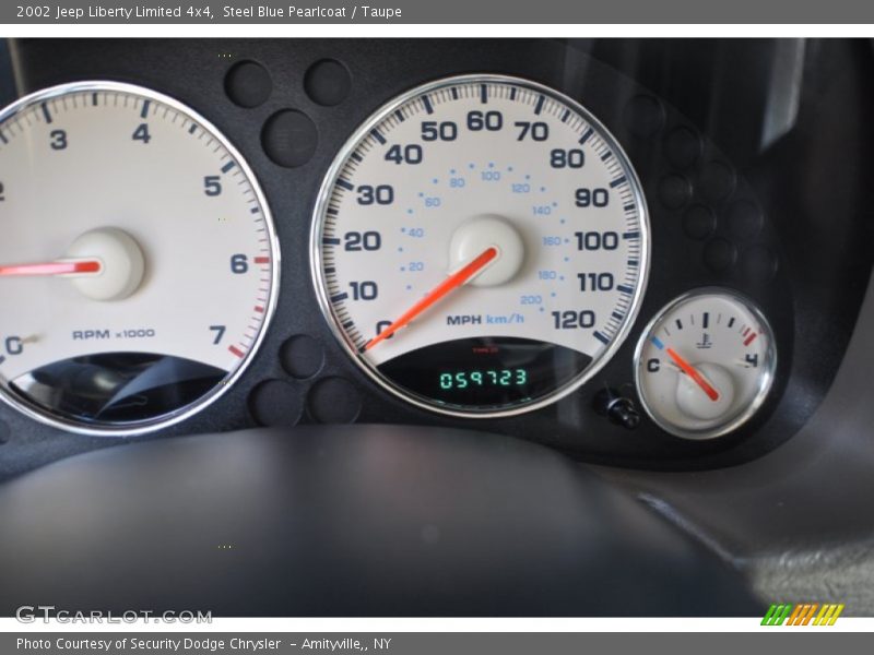 Steel Blue Pearlcoat / Taupe 2002 Jeep Liberty Limited 4x4