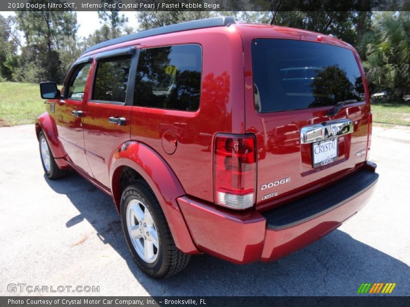 Inferno Red Crystal Pearl / Pastel Pebble Beige 2010 Dodge Nitro SXT