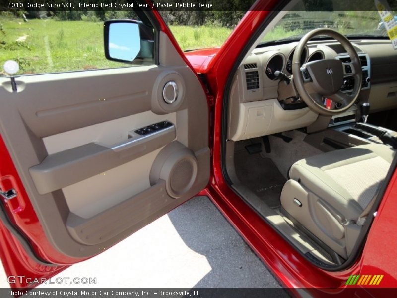 Inferno Red Crystal Pearl / Pastel Pebble Beige 2010 Dodge Nitro SXT