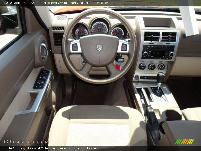 Inferno Red Crystal Pearl / Pastel Pebble Beige 2010 Dodge Nitro SXT