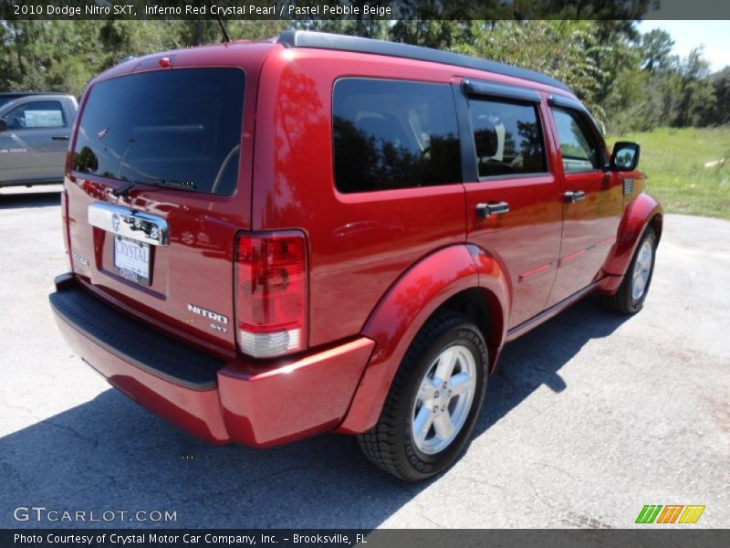 Inferno Red Crystal Pearl / Pastel Pebble Beige 2010 Dodge Nitro SXT