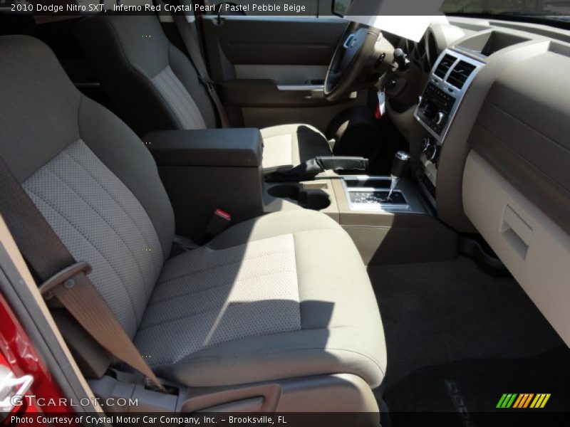 Inferno Red Crystal Pearl / Pastel Pebble Beige 2010 Dodge Nitro SXT