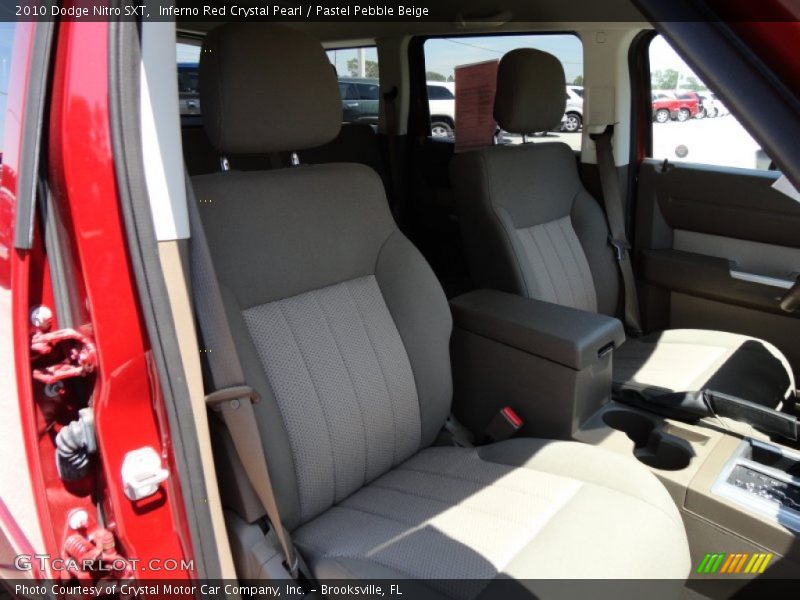 Inferno Red Crystal Pearl / Pastel Pebble Beige 2010 Dodge Nitro SXT