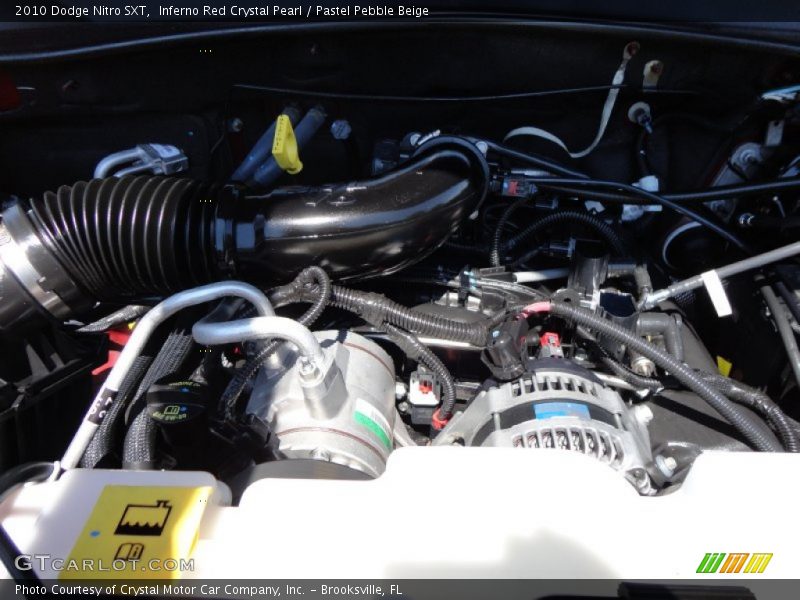 Inferno Red Crystal Pearl / Pastel Pebble Beige 2010 Dodge Nitro SXT
