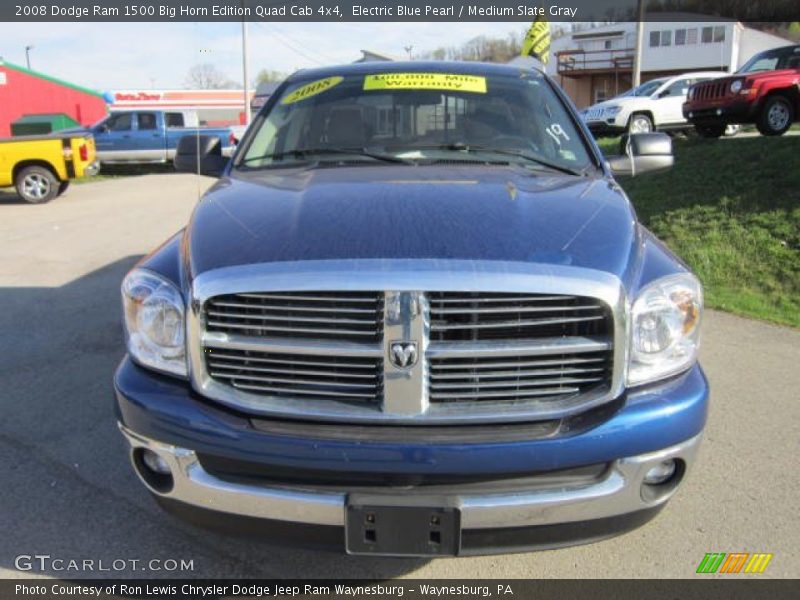 Electric Blue Pearl / Medium Slate Gray 2008 Dodge Ram 1500 Big Horn Edition Quad Cab 4x4