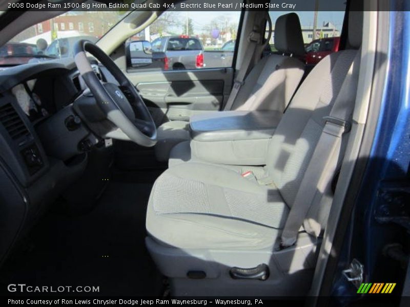 Electric Blue Pearl / Medium Slate Gray 2008 Dodge Ram 1500 Big Horn Edition Quad Cab 4x4