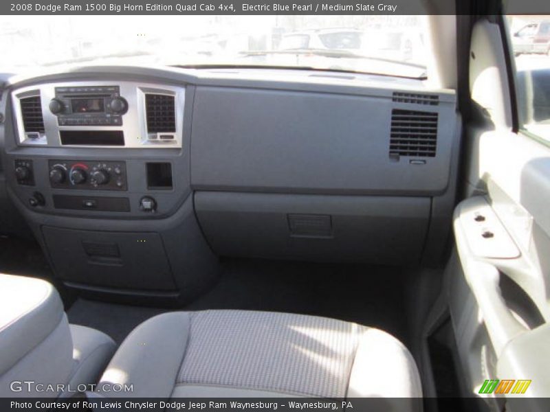 Electric Blue Pearl / Medium Slate Gray 2008 Dodge Ram 1500 Big Horn Edition Quad Cab 4x4