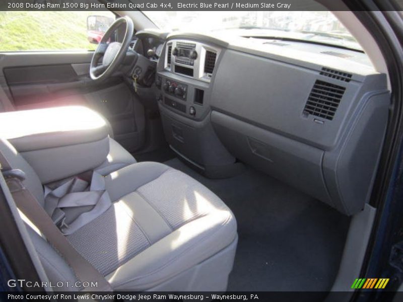 Electric Blue Pearl / Medium Slate Gray 2008 Dodge Ram 1500 Big Horn Edition Quad Cab 4x4