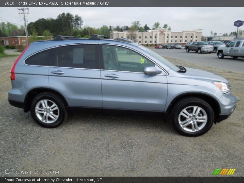 Glacier Blue Metallic / Gray 2010 Honda CR-V EX-L AWD