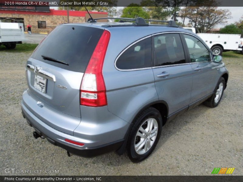 Glacier Blue Metallic / Gray 2010 Honda CR-V EX-L AWD