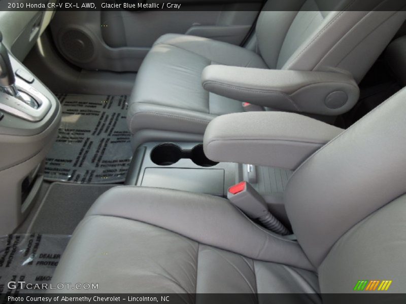 Glacier Blue Metallic / Gray 2010 Honda CR-V EX-L AWD