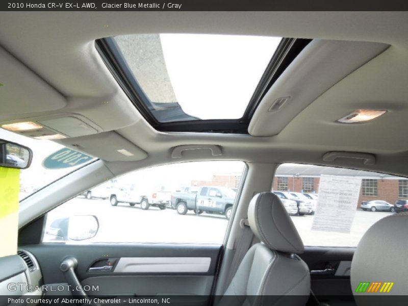 Glacier Blue Metallic / Gray 2010 Honda CR-V EX-L AWD