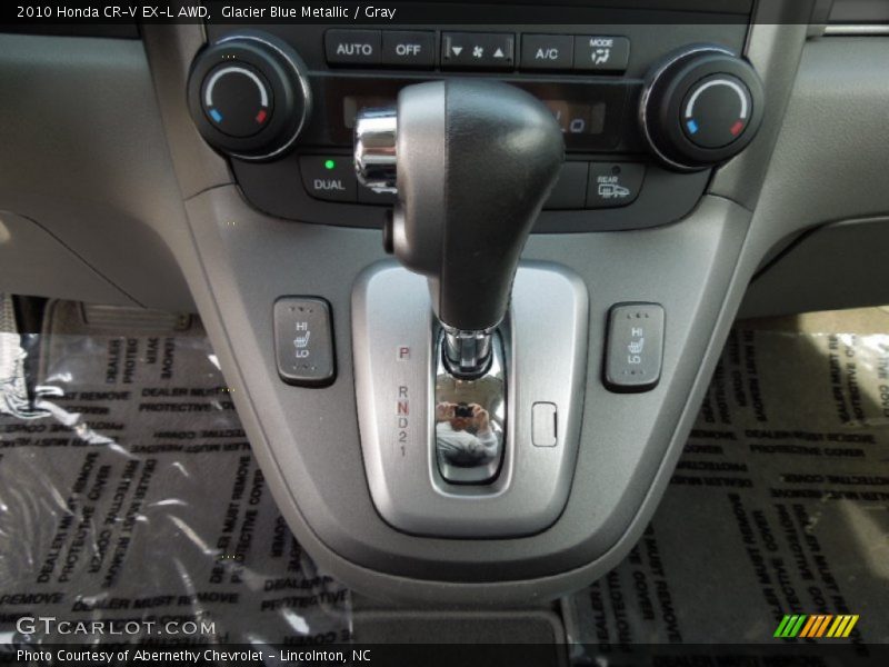 Glacier Blue Metallic / Gray 2010 Honda CR-V EX-L AWD