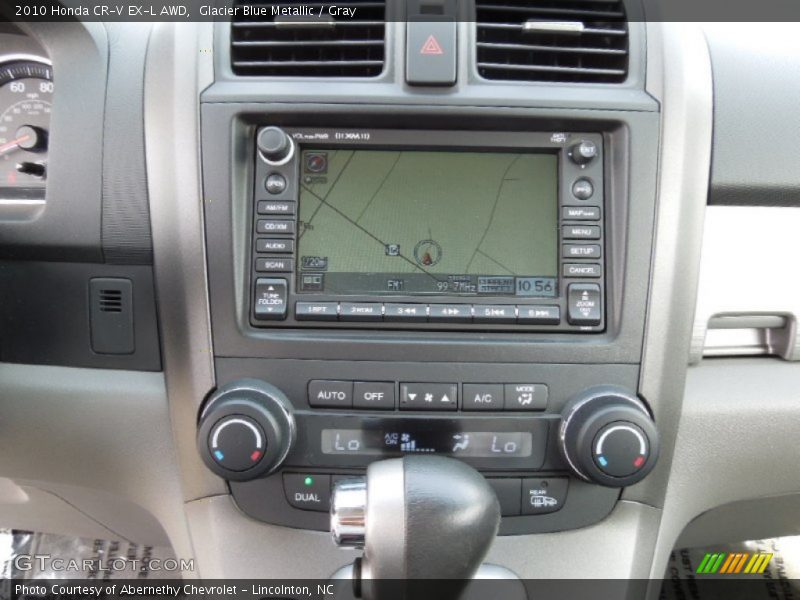 Glacier Blue Metallic / Gray 2010 Honda CR-V EX-L AWD