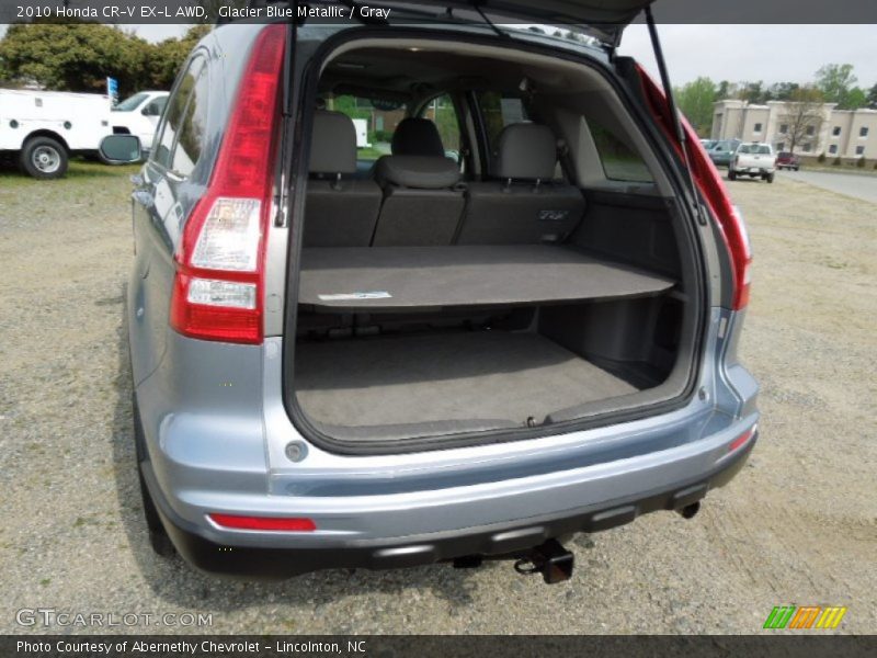 Glacier Blue Metallic / Gray 2010 Honda CR-V EX-L AWD