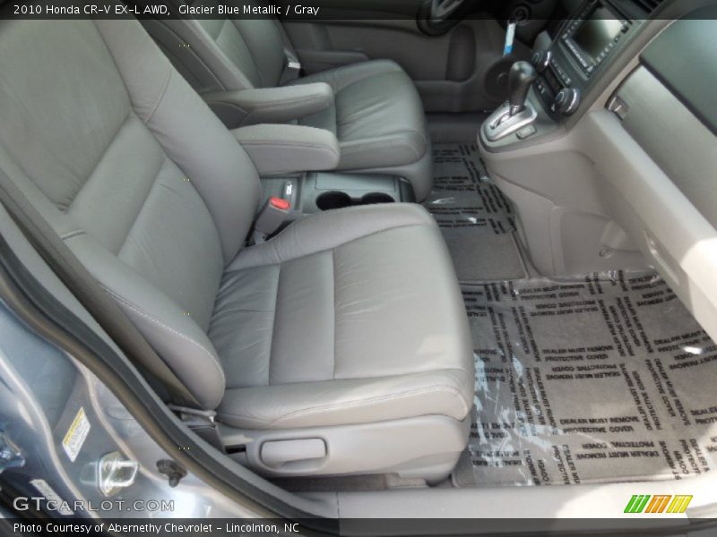 Glacier Blue Metallic / Gray 2010 Honda CR-V EX-L AWD