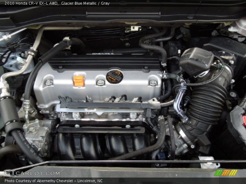 Glacier Blue Metallic / Gray 2010 Honda CR-V EX-L AWD