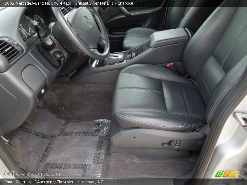 Brilliant Silver Metallic / Charcoal 2003 Mercedes-Benz ML 500 4Matic