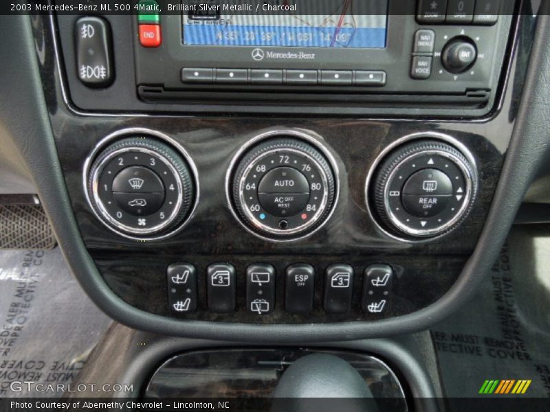 Brilliant Silver Metallic / Charcoal 2003 Mercedes-Benz ML 500 4Matic