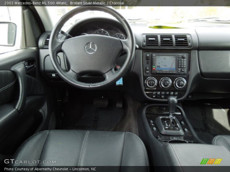 Brilliant Silver Metallic / Charcoal 2003 Mercedes-Benz ML 500 4Matic