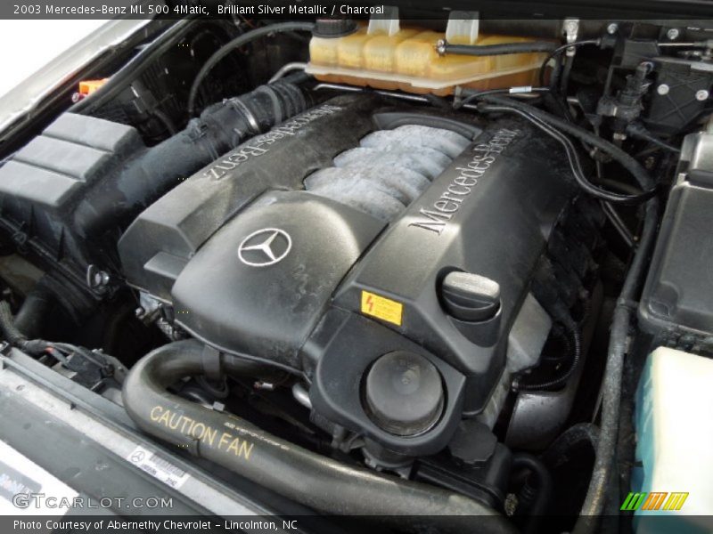 Brilliant Silver Metallic / Charcoal 2003 Mercedes-Benz ML 500 4Matic