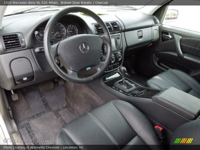 Brilliant Silver Metallic / Charcoal 2003 Mercedes-Benz ML 500 4Matic