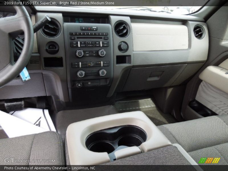 Bright Red / Stone/Medium Stone 2009 Ford F150 STX SuperCab